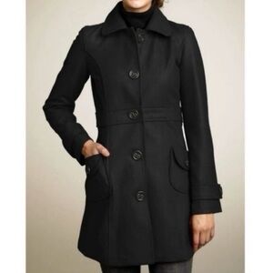 Anthropologie Tulle Pea Coat